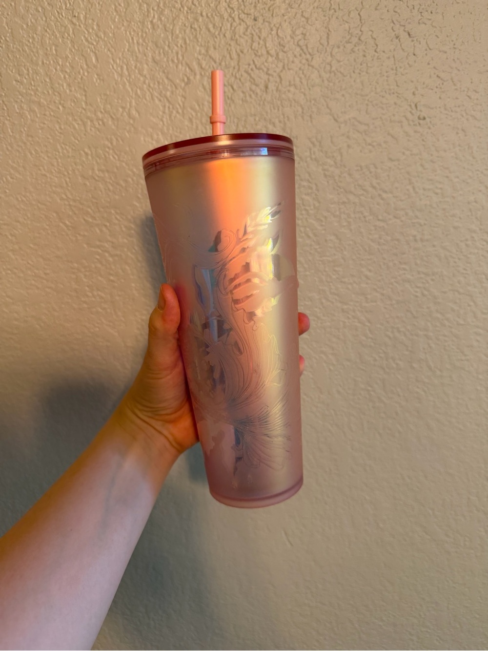 Starbucks 2022 Soft Touch Siren Rose Gold 24oz Venti Tumbler